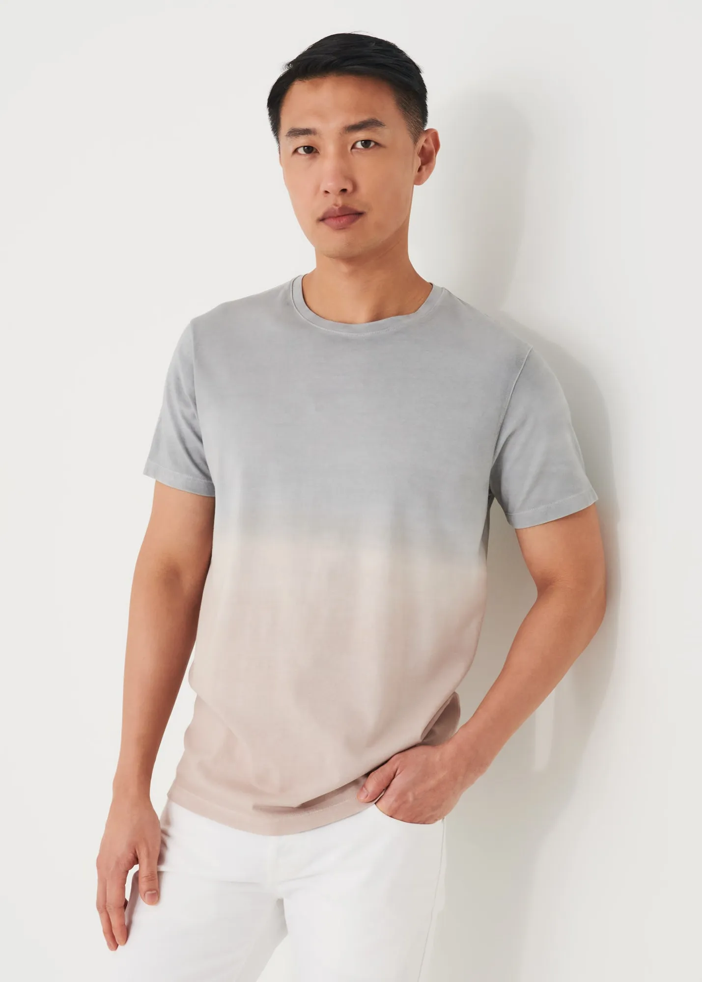 PIMA COTTON STRETCH DEGRADE T-SHIRT