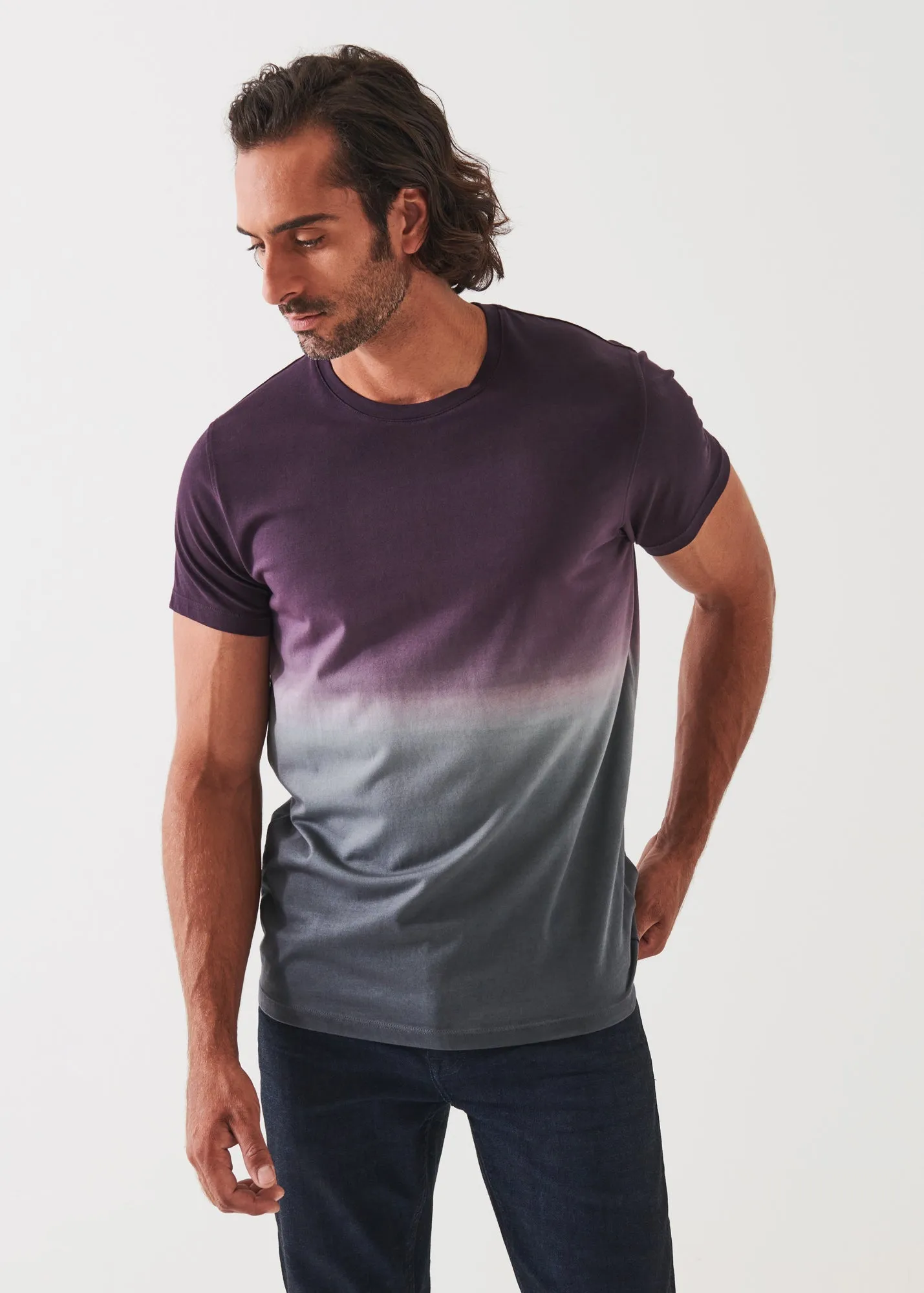 PIMA COTTON STRETCH DEGRADE T-SHIRT