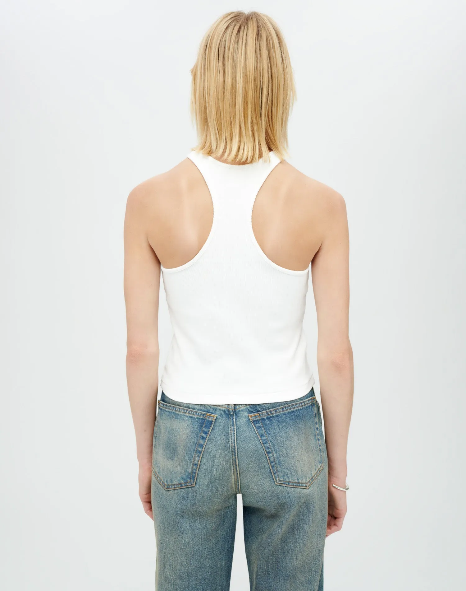 Racer Tank -  Ivory