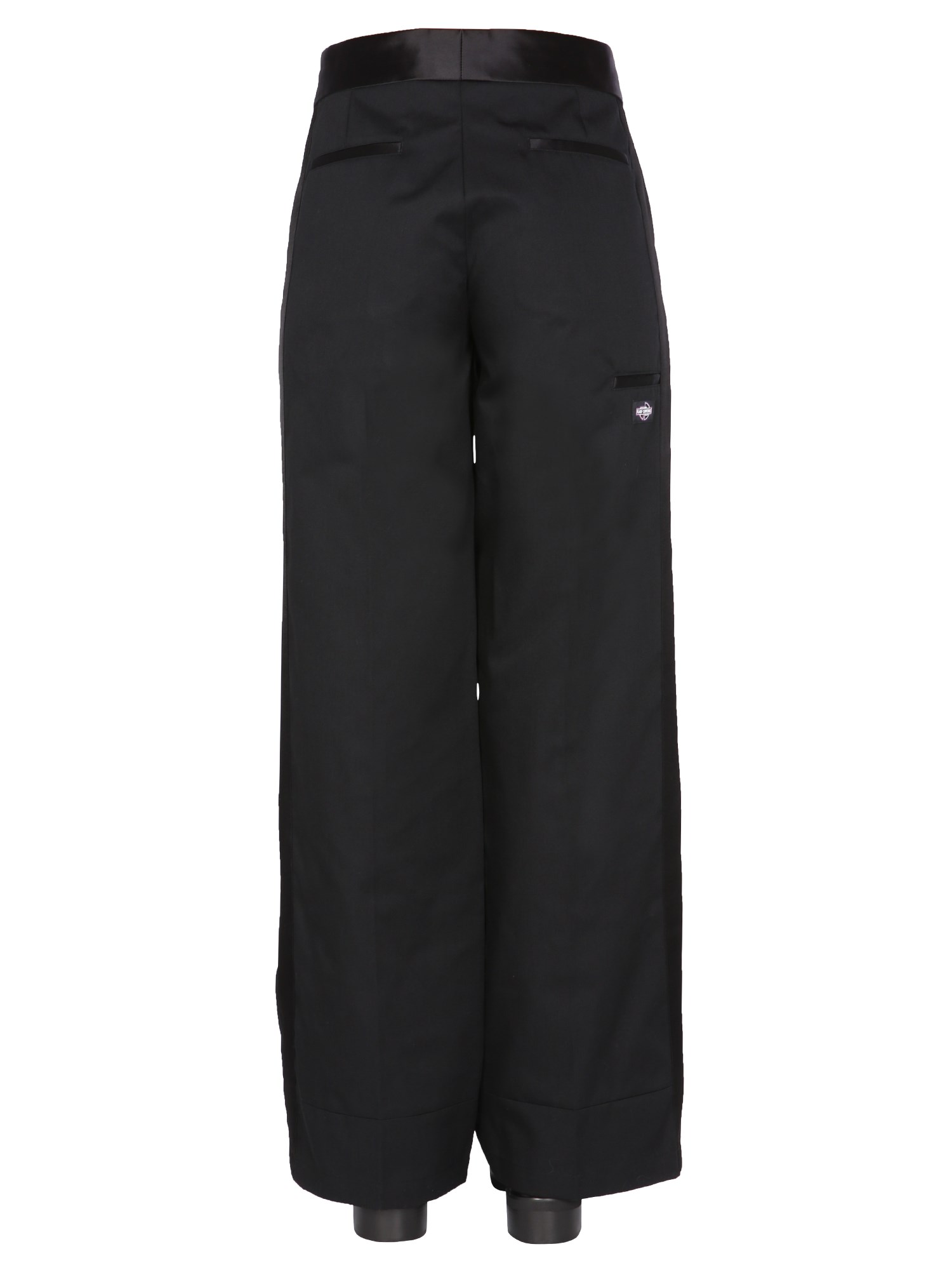 RAF SIMONS    CEREMONIAL WORKER COTTON BLEND PANTS WITH CONTRASTING BAND