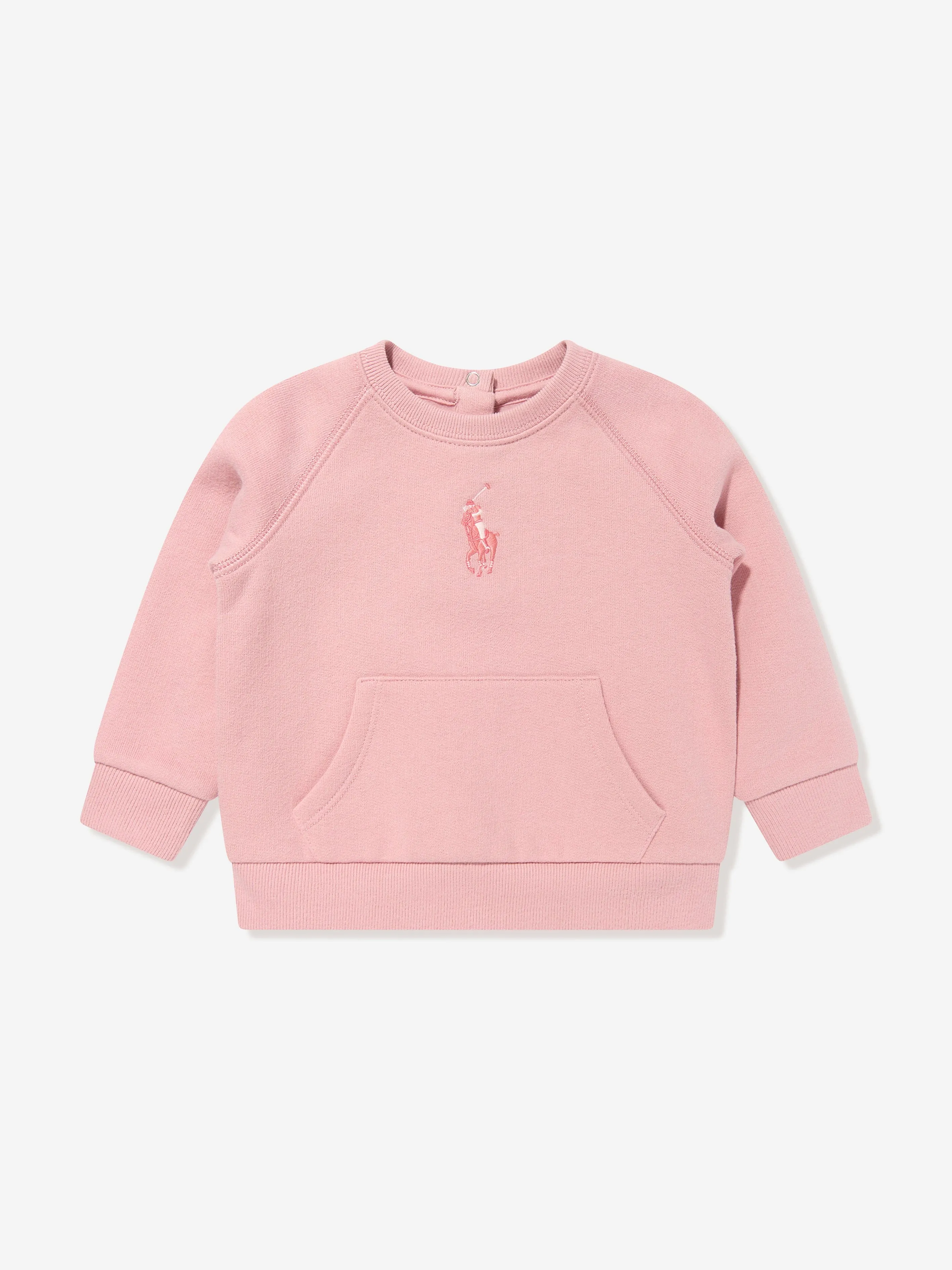 Ralph Lauren Baby Girls Logo Tracksuit in Pink