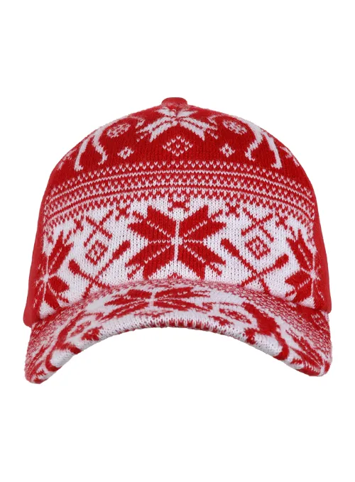 Red & White Ugly Sweater Hat