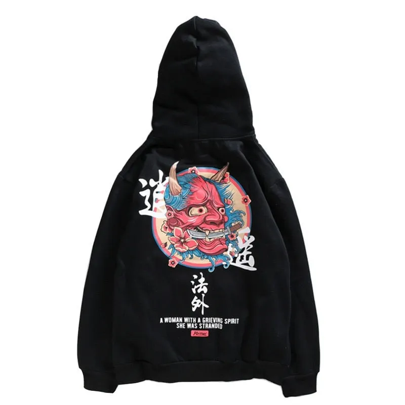 Red Demon of the Strait Logo Kangaroo Pocket Hoodie