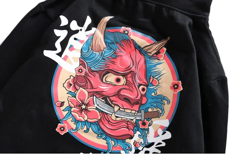 Red Demon of the Strait Logo Kangaroo Pocket Hoodie