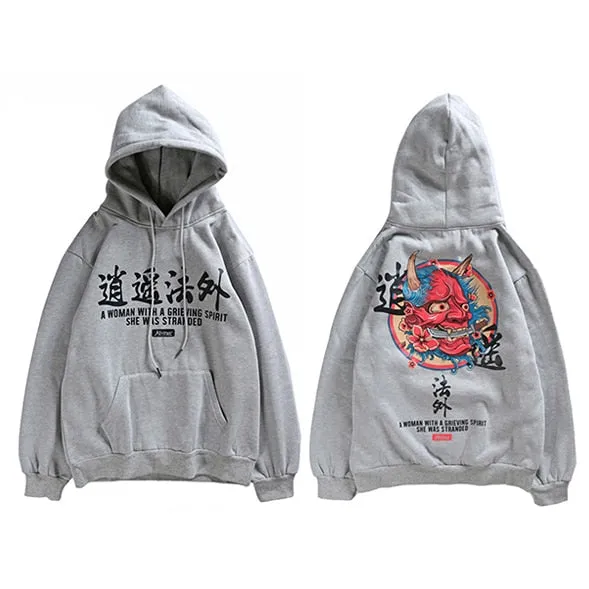 Red Demon of the Strait Logo Kangaroo Pocket Hoodie