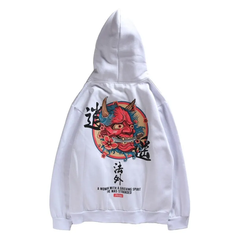 Red Demon of the Strait Logo Kangaroo Pocket Hoodie