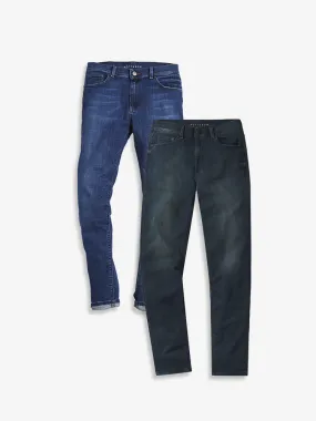 Slim Fulton Medium Blue and Wooster Light/Medium Blue 2-Pack Jeans