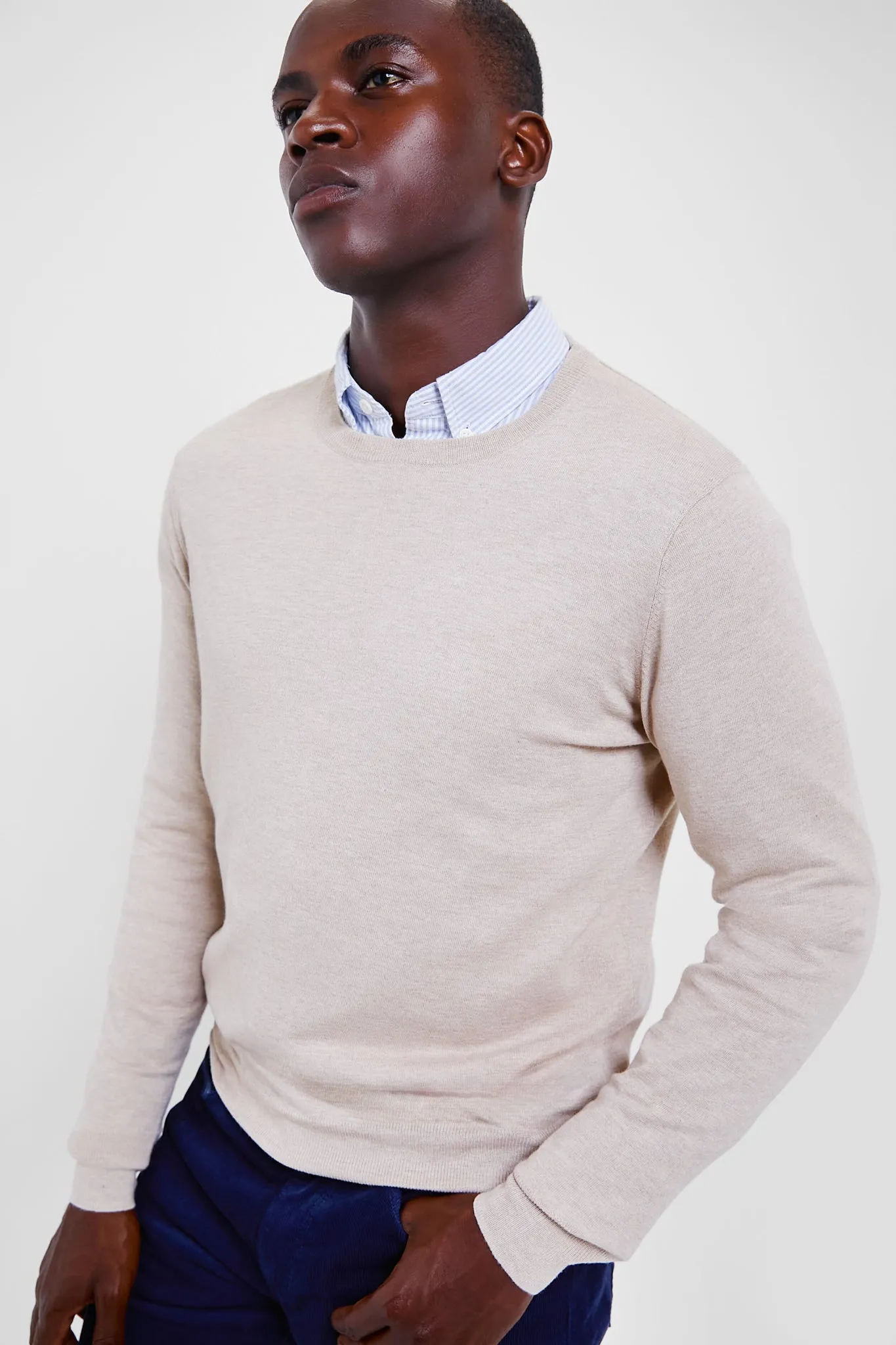 Soft Dune Heather Movement Crewneck Sweater