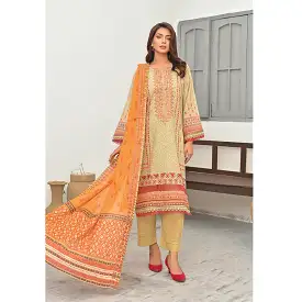 Sophia Lawn Printed Embroidered Unstitched 3Pcs Suit - 1