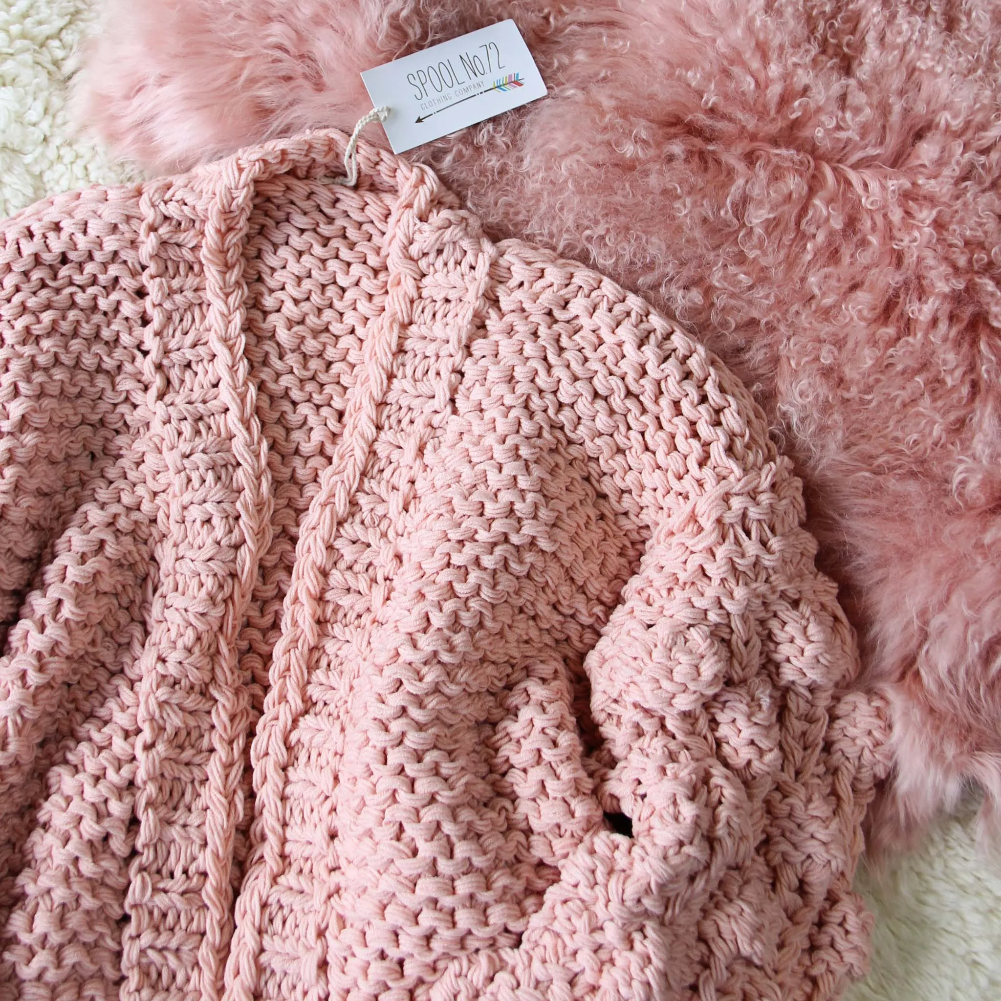 Spool Lux Skyline Sweater in Pink