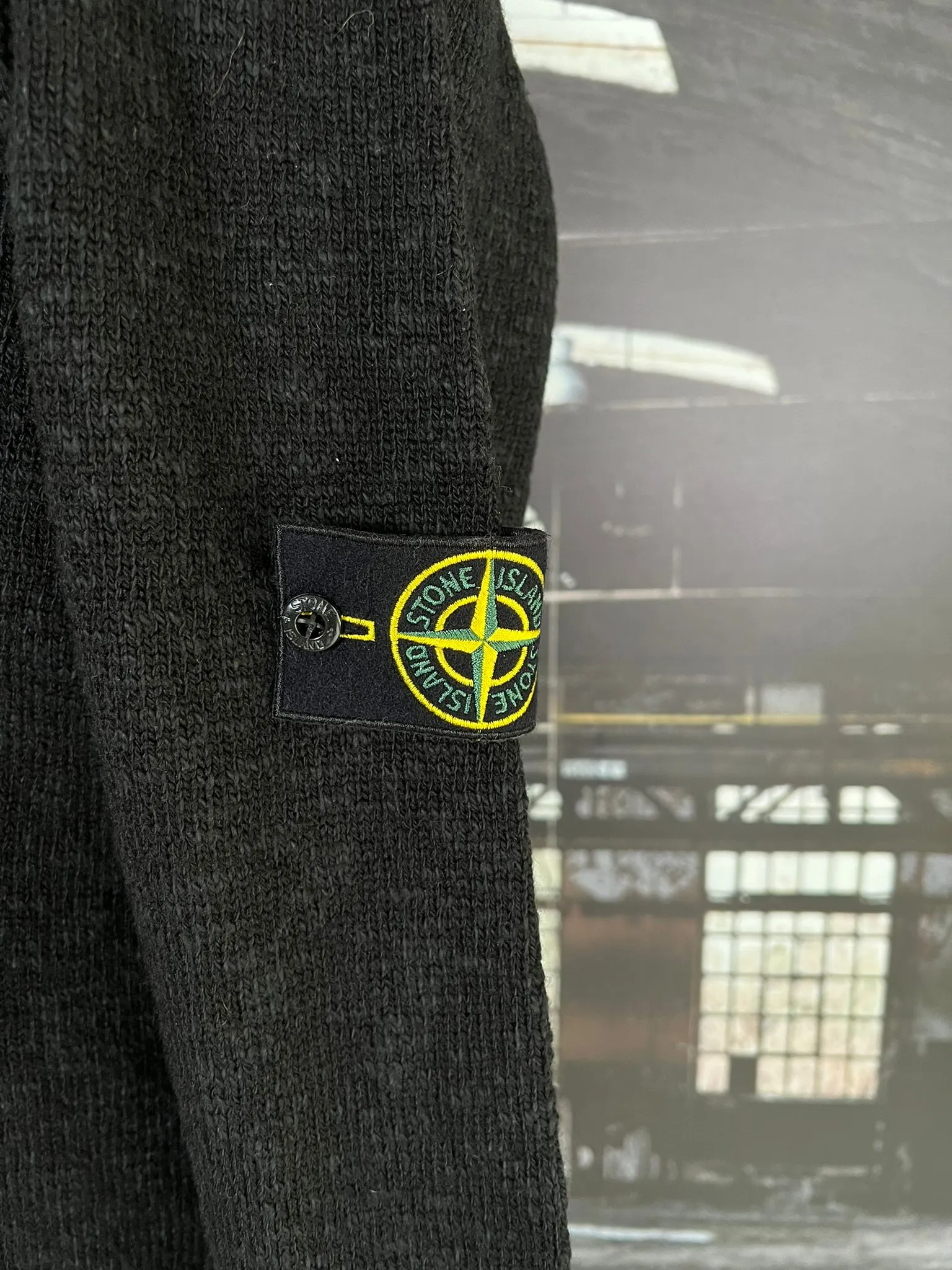 STONE ISLAND KNITTED POCKET SWEATSHIRT