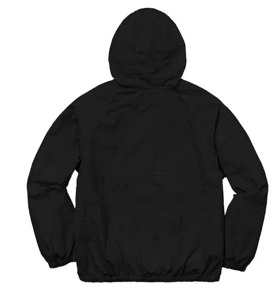 Supreme Cotton Hooded Raglan Jacket - Black