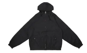 Supreme Cotton Hooded Raglan Jacket - Black