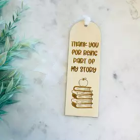 Thank You  Teacher Appreciation Bookmark