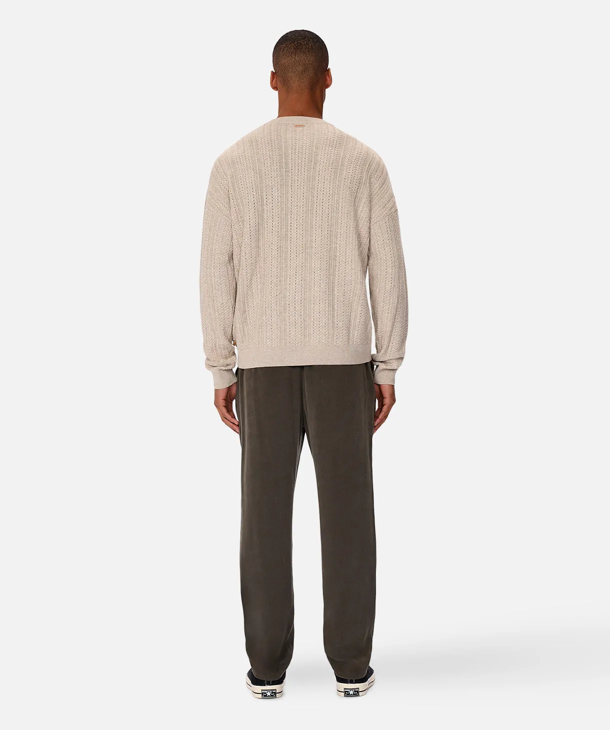 The Alessio Crew Neck Sweater - Oat Melange