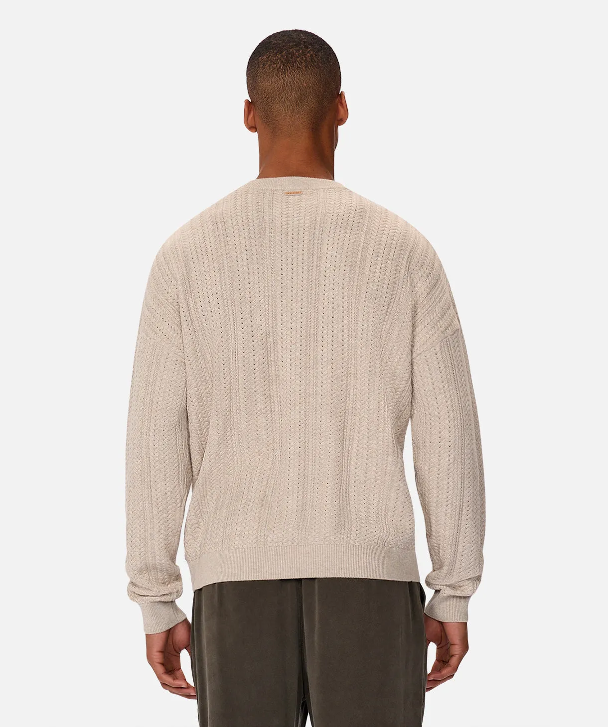 The Alessio Crew Neck Sweater - Oat Melange