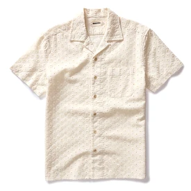 The Short Sleeve Hawthorne in Vintage White Embroidered Eyelet