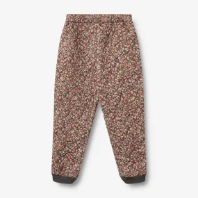 Thermo Pants Alex - raven wild flowers