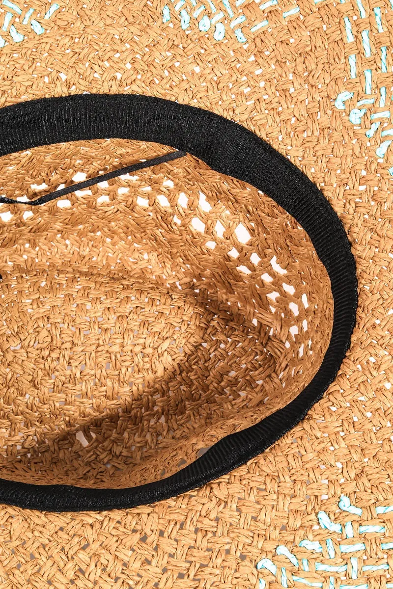 Two Tone Brim Woven Sunhat