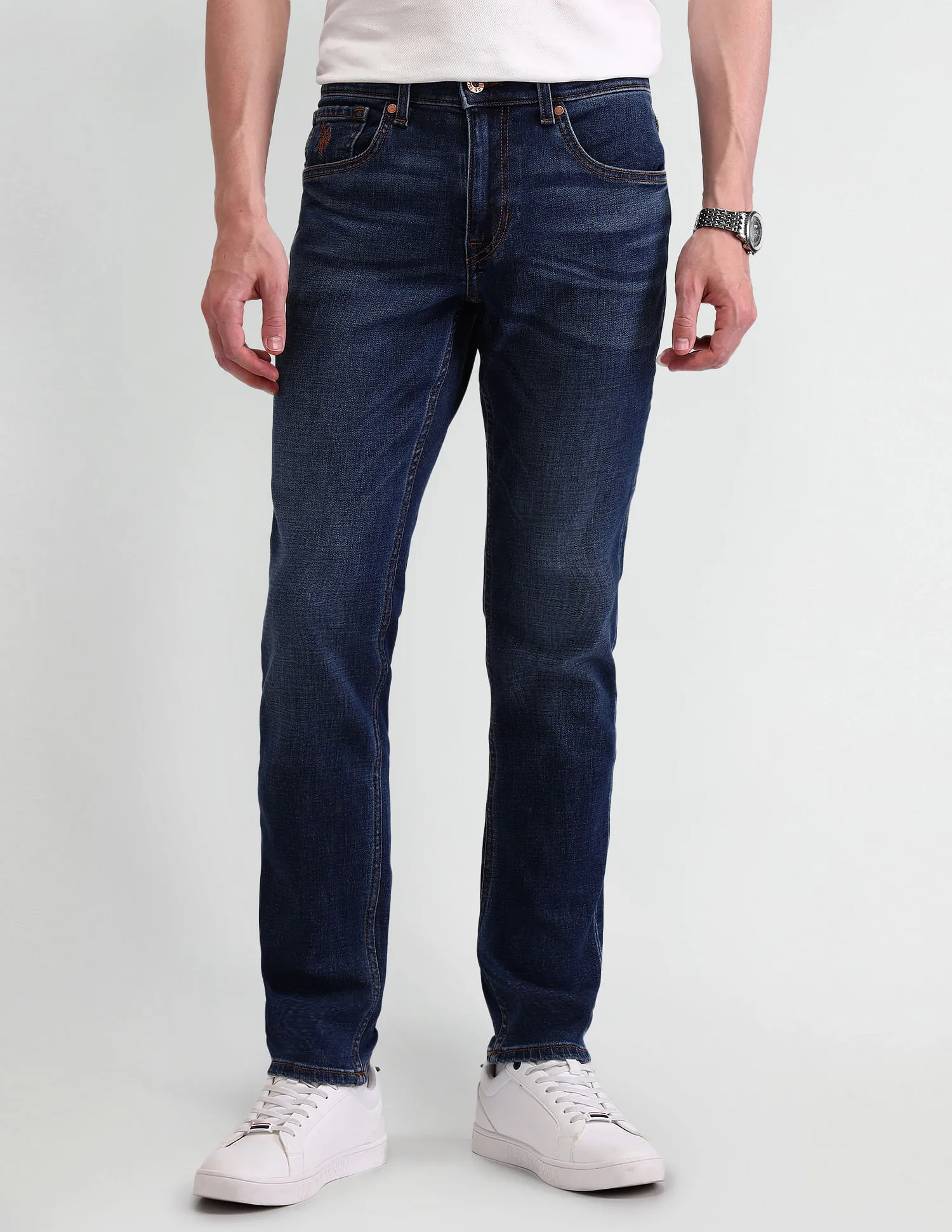 U.S. Polo Assn. Denim Co. Brandon Slim Tapered Blue Jeans
