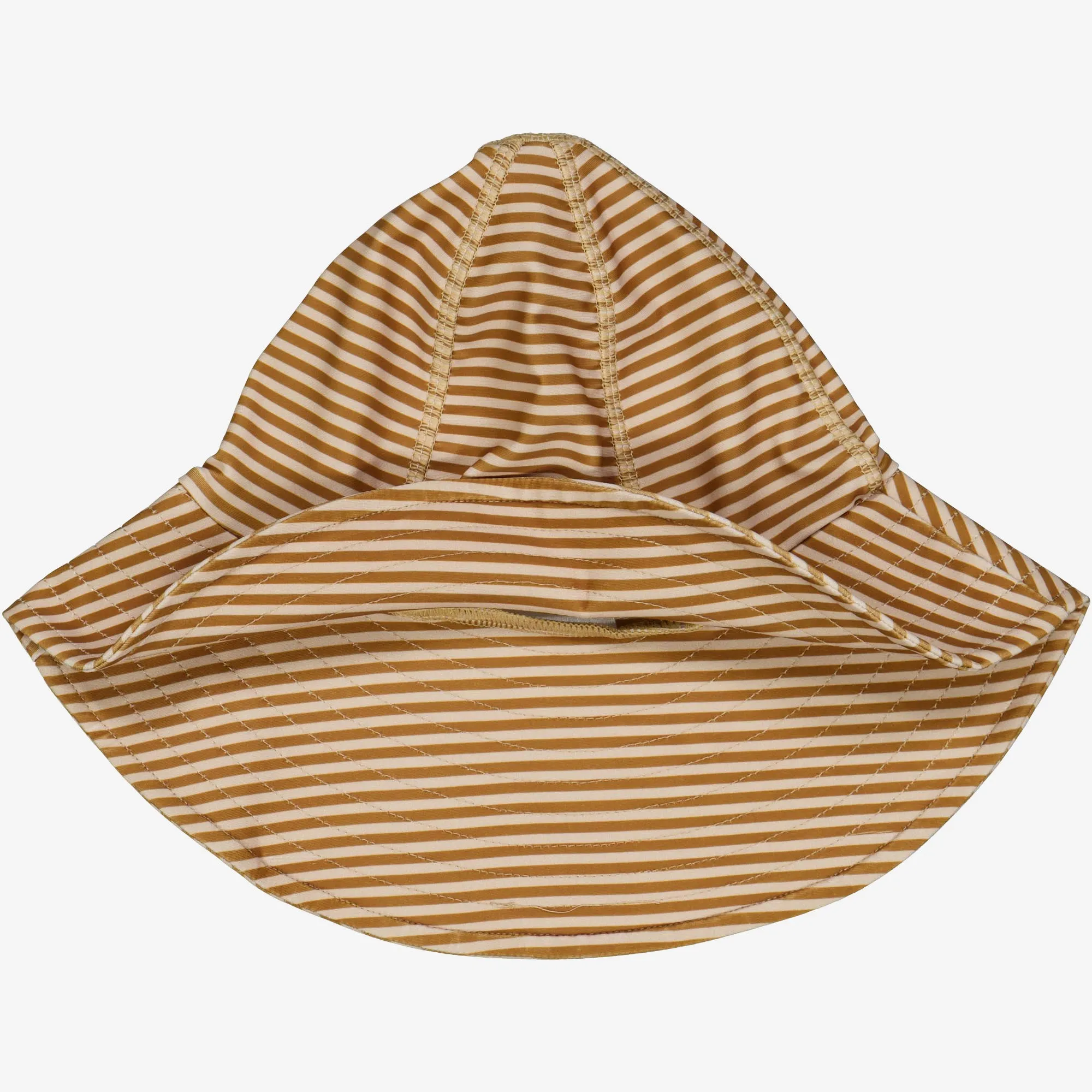 UV Sun Hat - golden green stripe