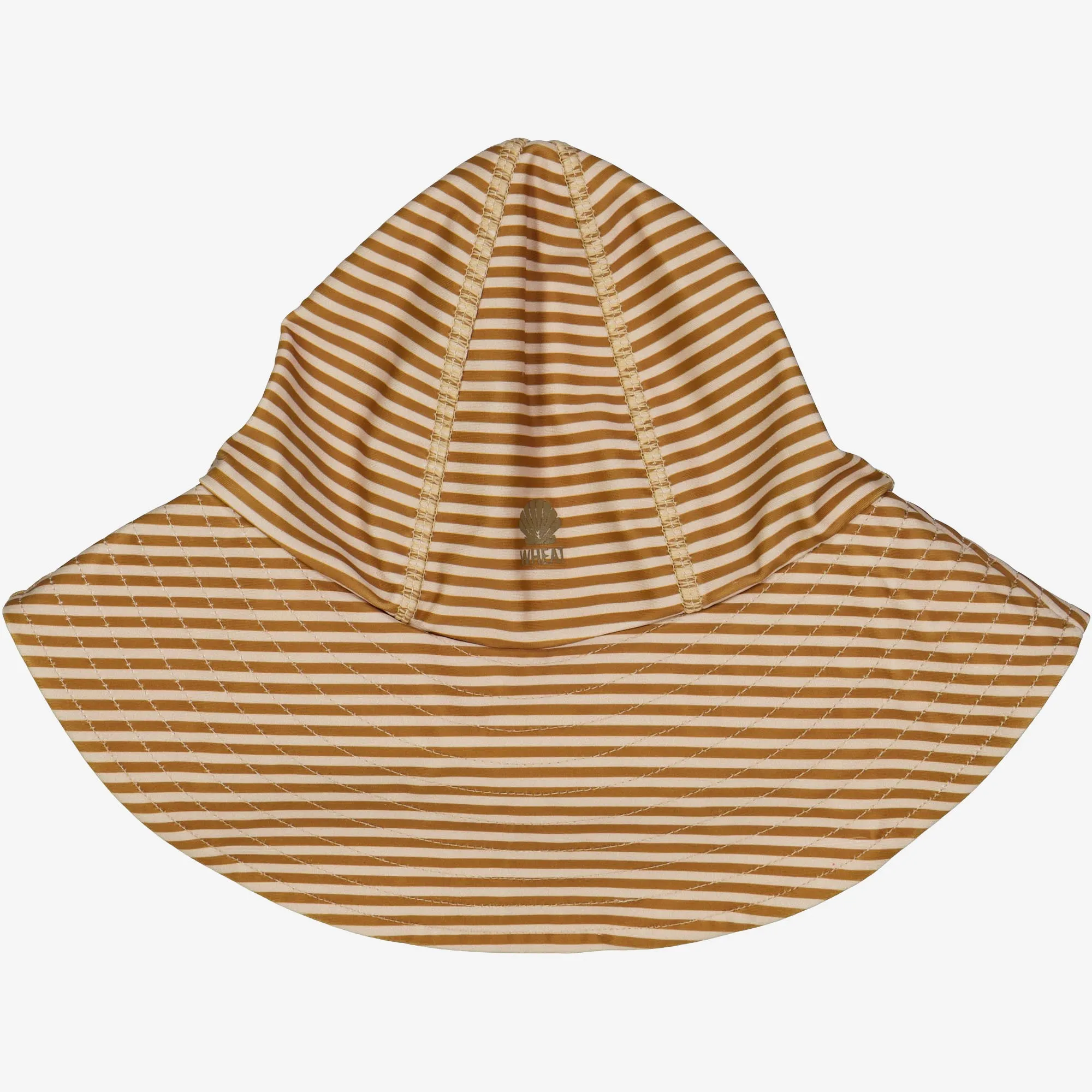 UV Sun Hat - golden green stripe