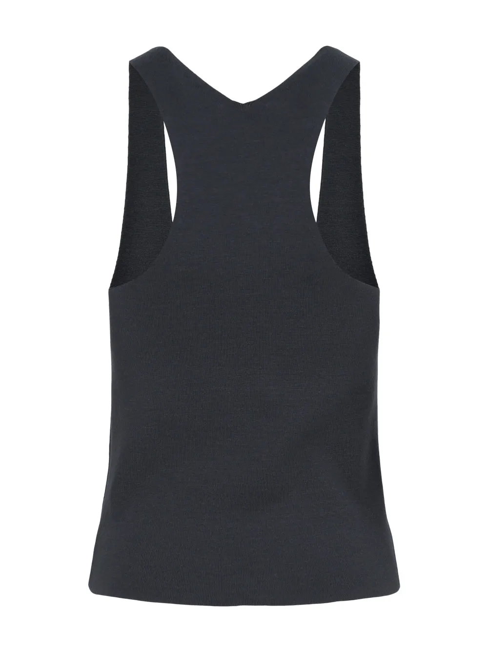 Vince Racerback Square Neck Tank in Graphite