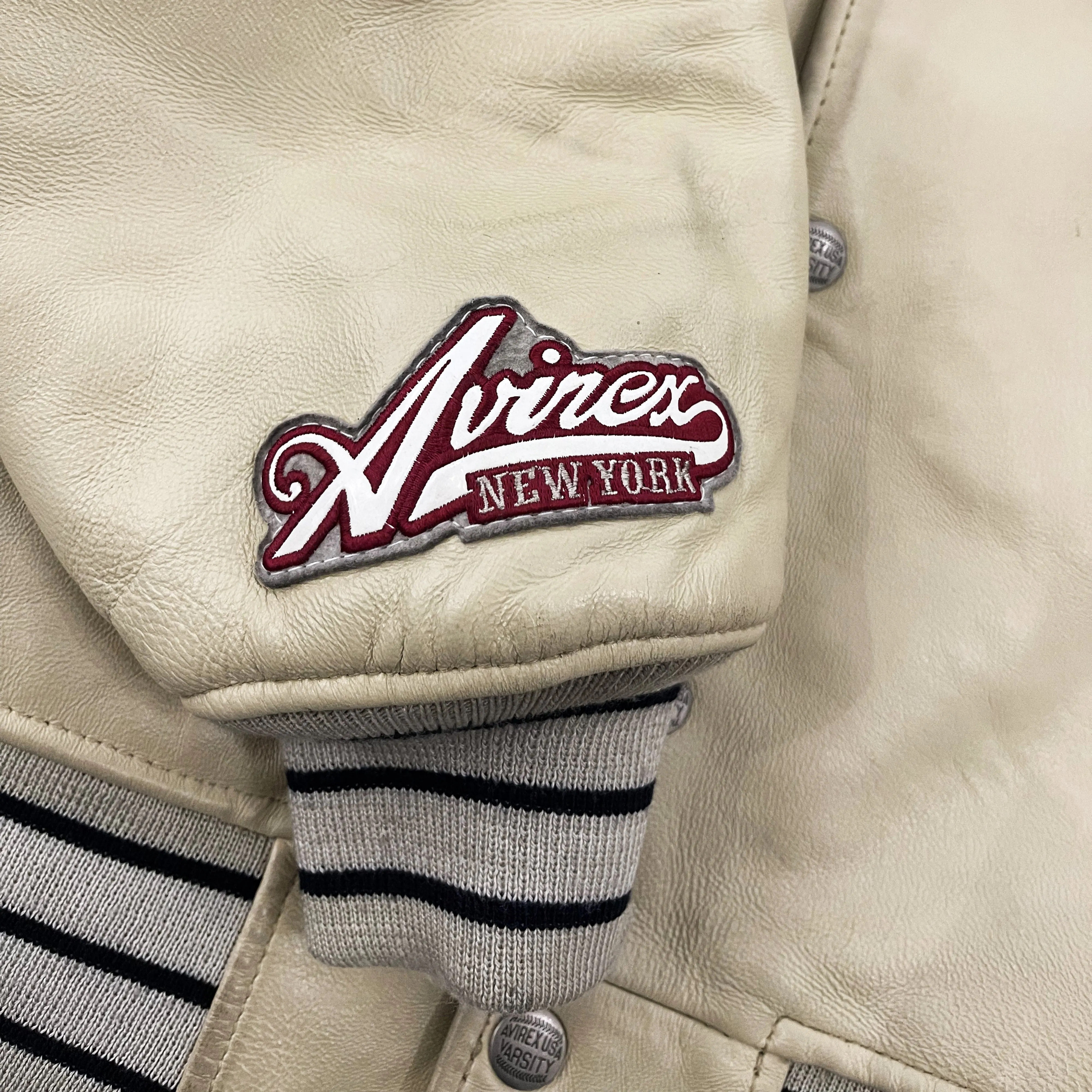 Vintage Avirex Leather Varsity Jacket