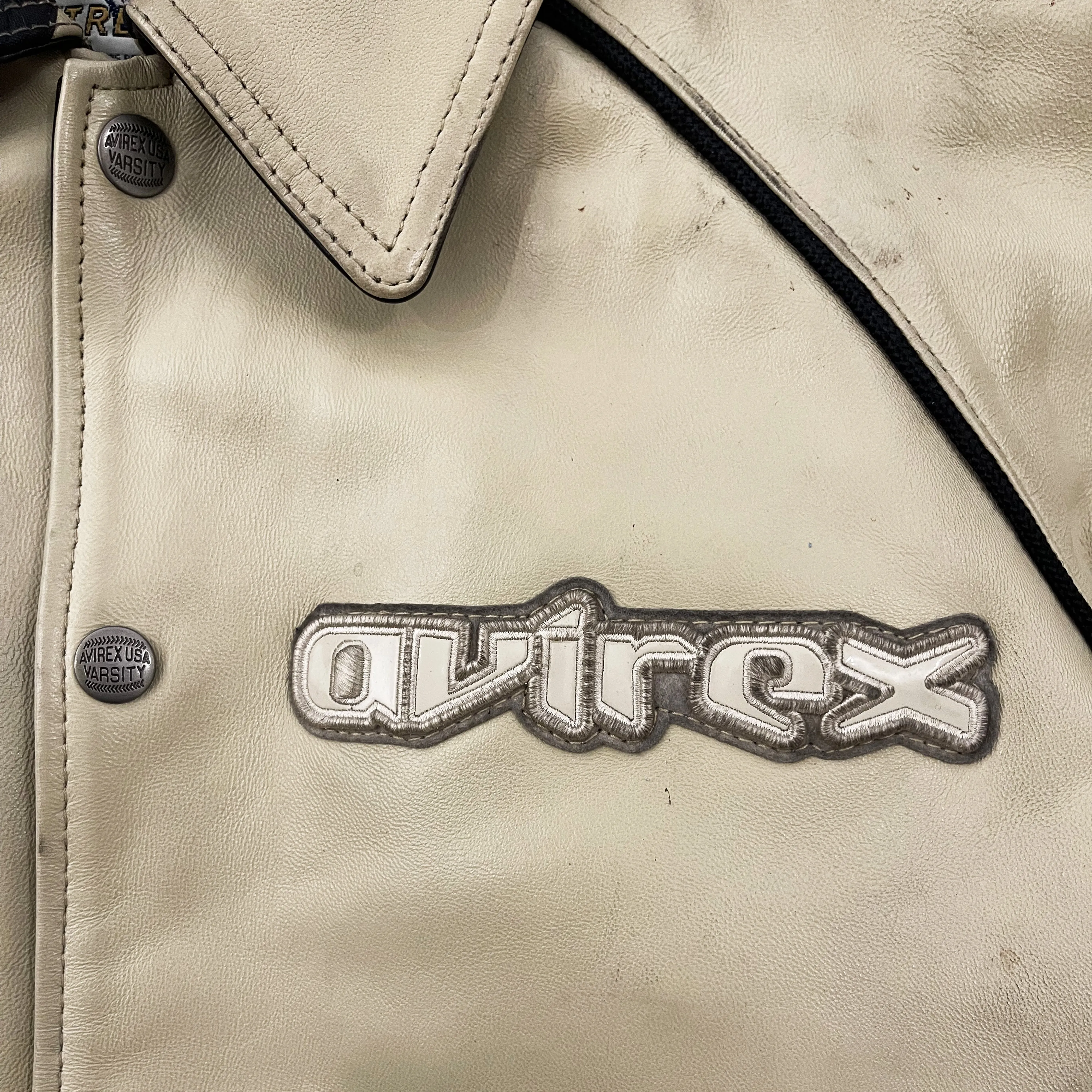 Vintage Avirex Leather Varsity Jacket