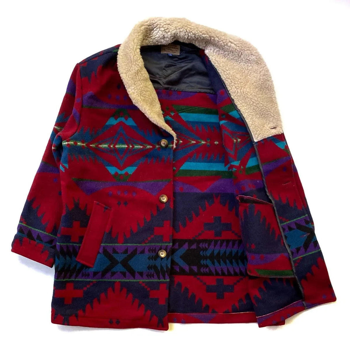 Vintage Pendleton Western Wear Wool Blanket Cloak Shaman Coat