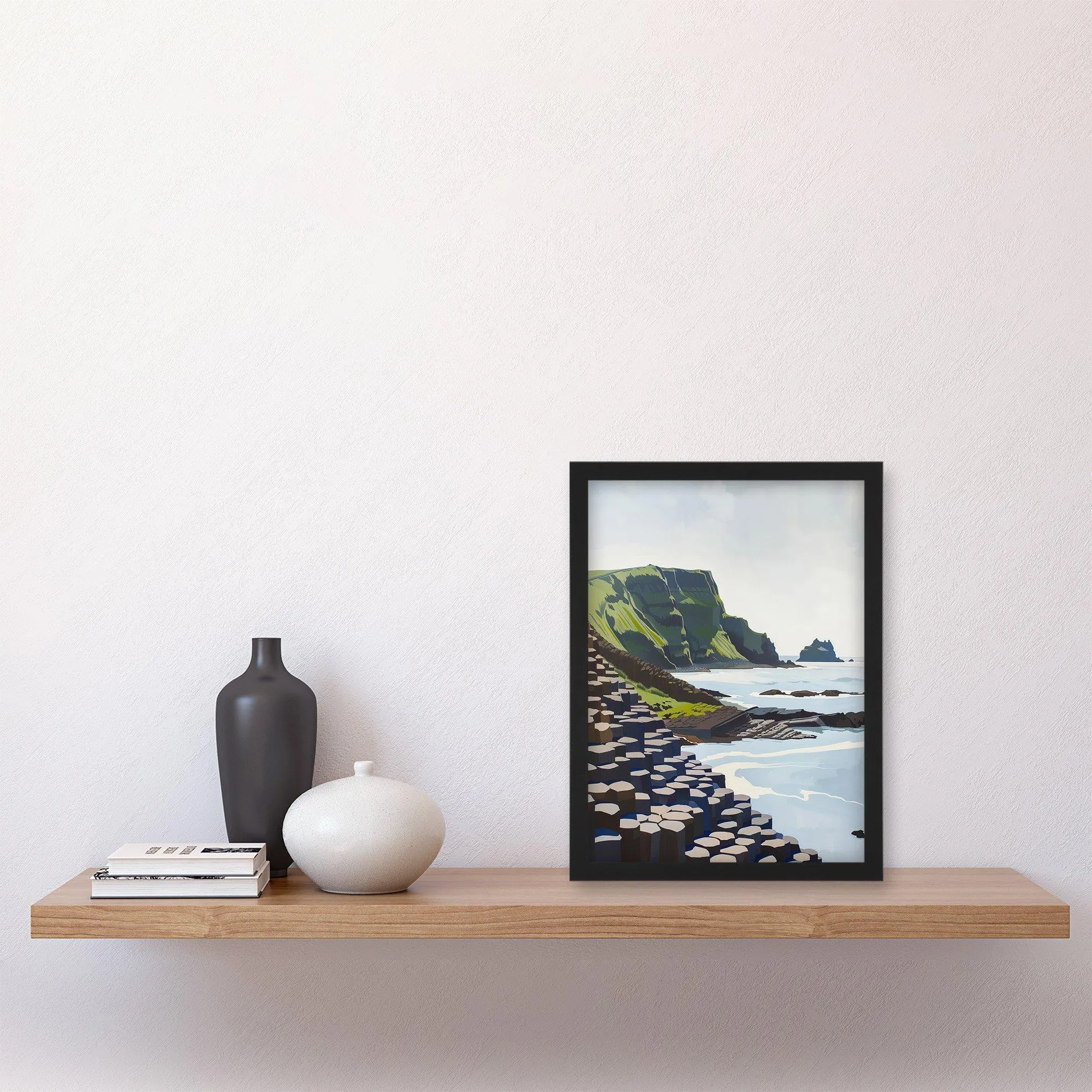 Wall Art & Pictures | Giants Causeway Seaside Columns Coastal Ireland Framed Art Print | Artery8