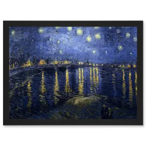 Wall Art & Pictures | Vincent Van Gogh Starry Night Over Rhone 1888 A4 Artwork Framed Wall Art Print | Artery8