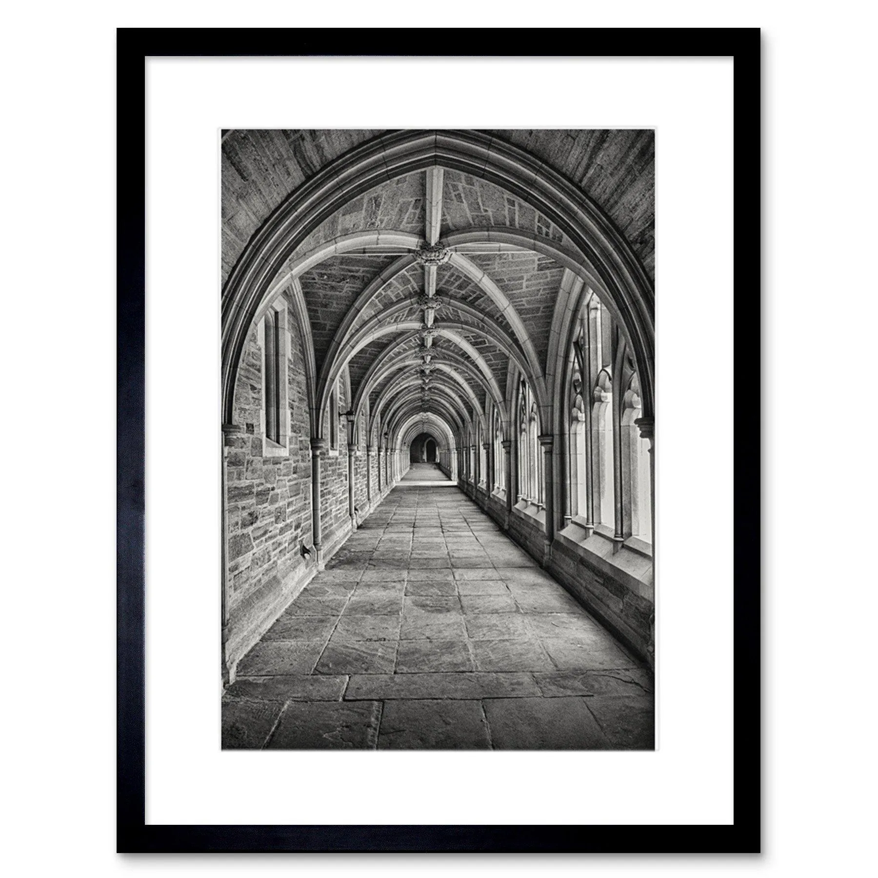 Wall Art & Pictures | Wall Art Print Armfield Stone Arched Hallway Framed | Artery8