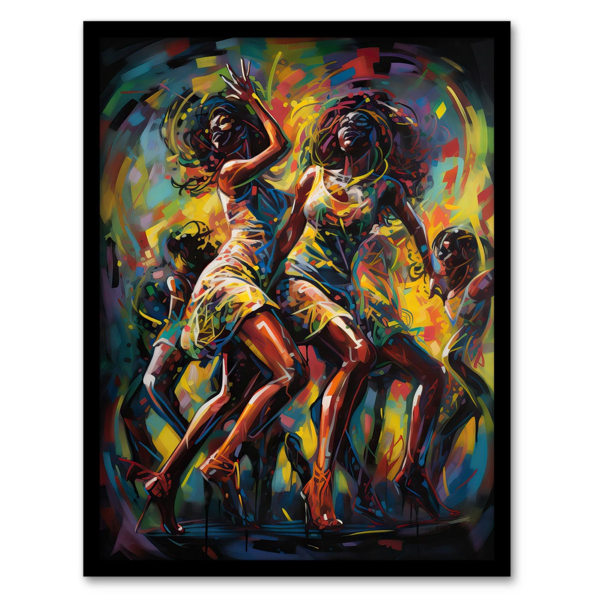 Wall Art & Pictures | Wall Art Print Black Arts Modern Dance Africa Contemporary Musical Painting Rhythm Body Energy Theatre