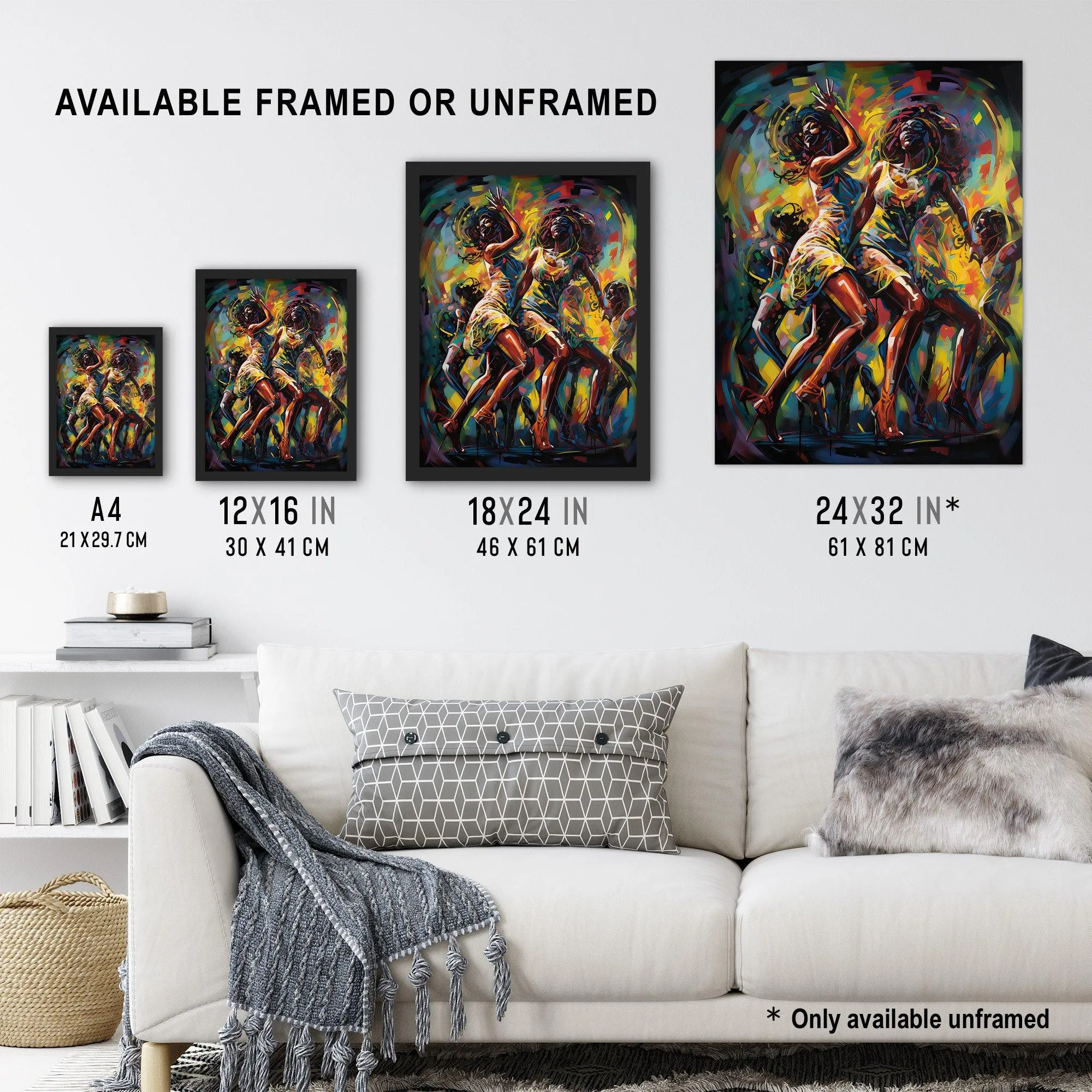 Wall Art & Pictures | Wall Art Print Black Arts Modern Dance Africa Contemporary Musical Painting Rhythm Body Energy Theatre