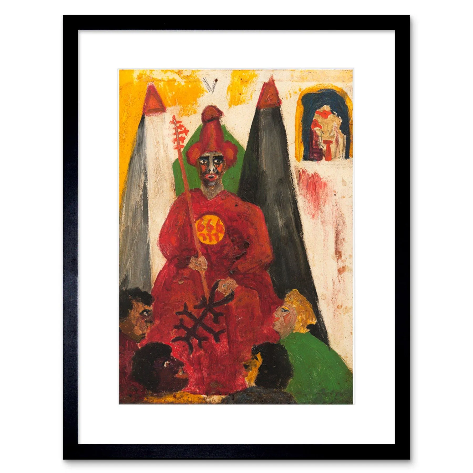 Wall Art & Pictures | Wall Art Print Crowley The Hierophant Framed | Artery8