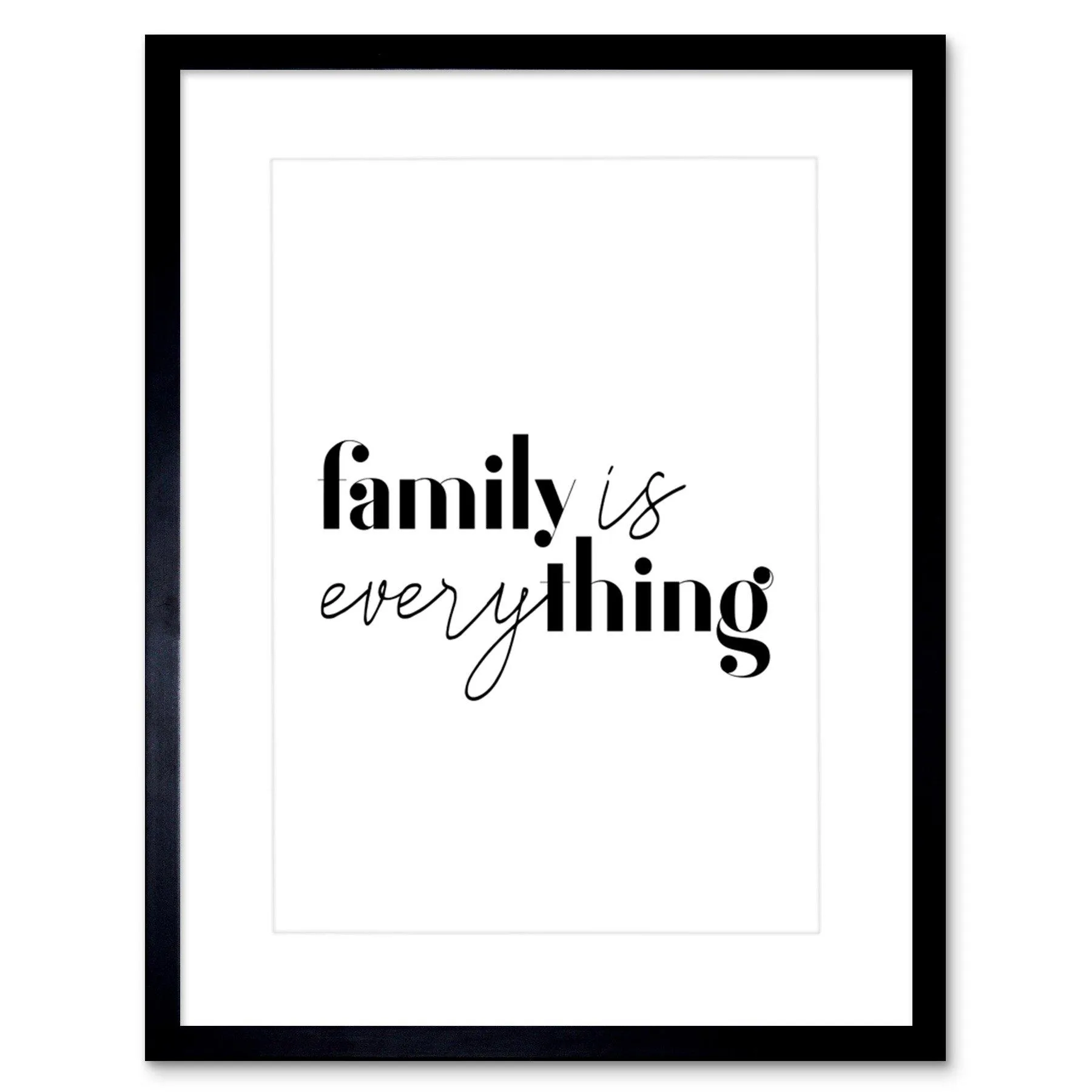 Wall Art & Pictures | Wall Art Print Family is Everything Framed | Artery8