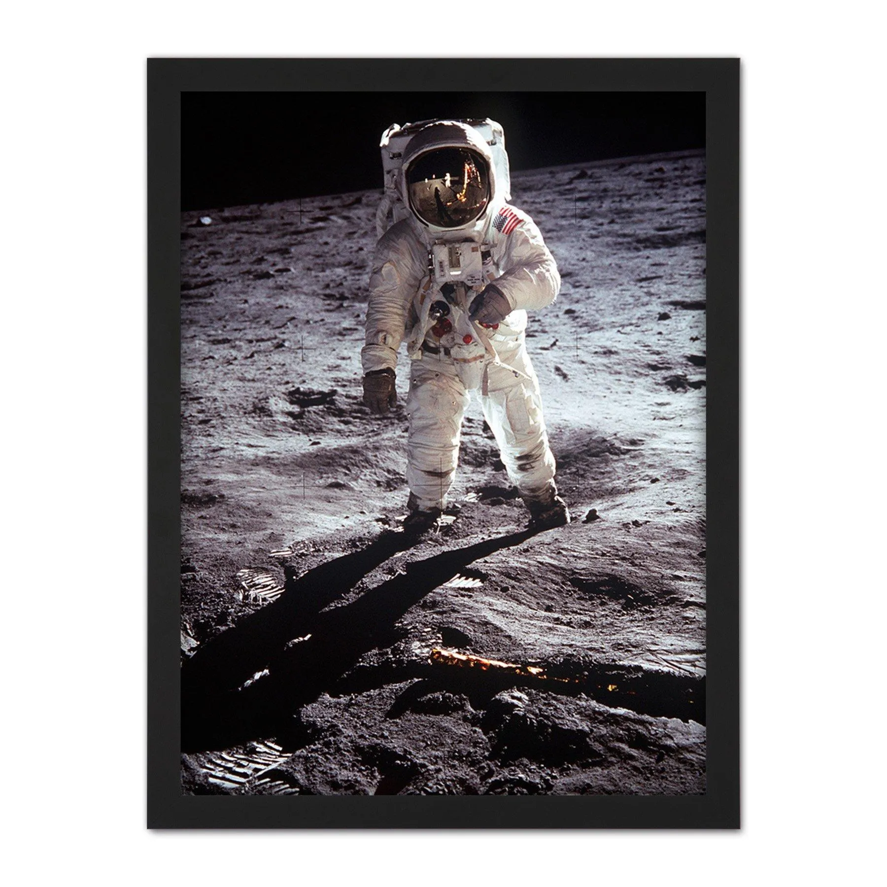 Wall Art & Pictures | Wall Art Print NASA Apollo 11 Astronaut Aldrin Armstrong Moon Landing Large Framed Wall Décor Art | Ar