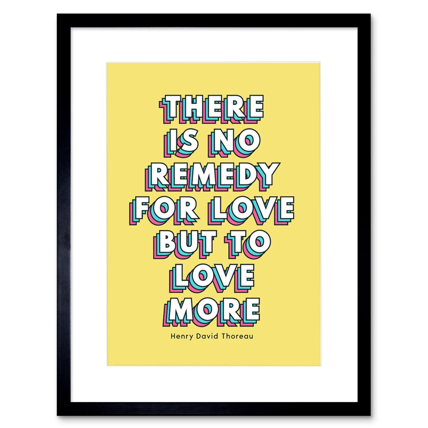 Wall Art & Pictures | Wall Art Print No Remedy for Love Framed | Artery8