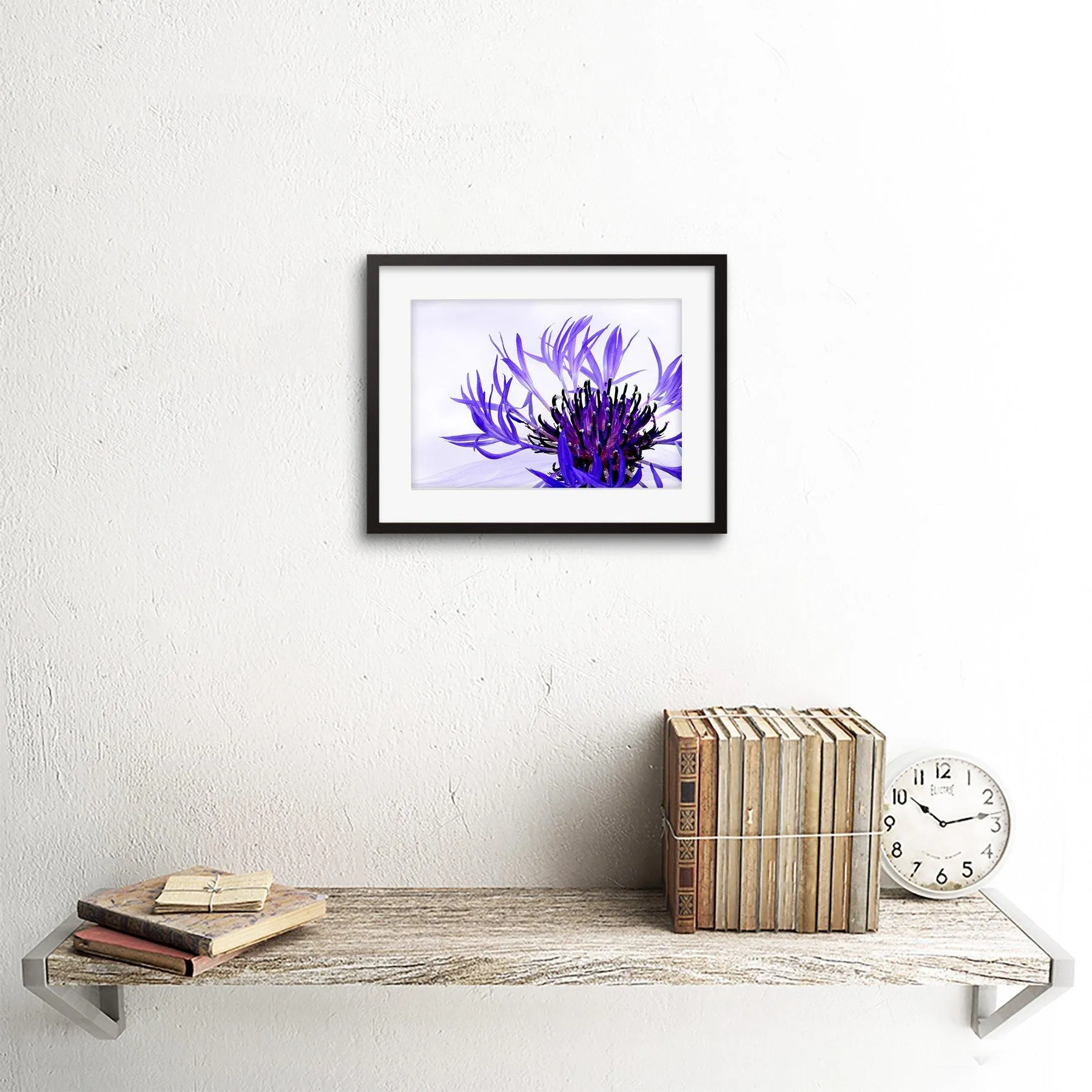 Wall Art & Pictures | Wall Art Print Purple Flower Vibrant Framed | Artery8