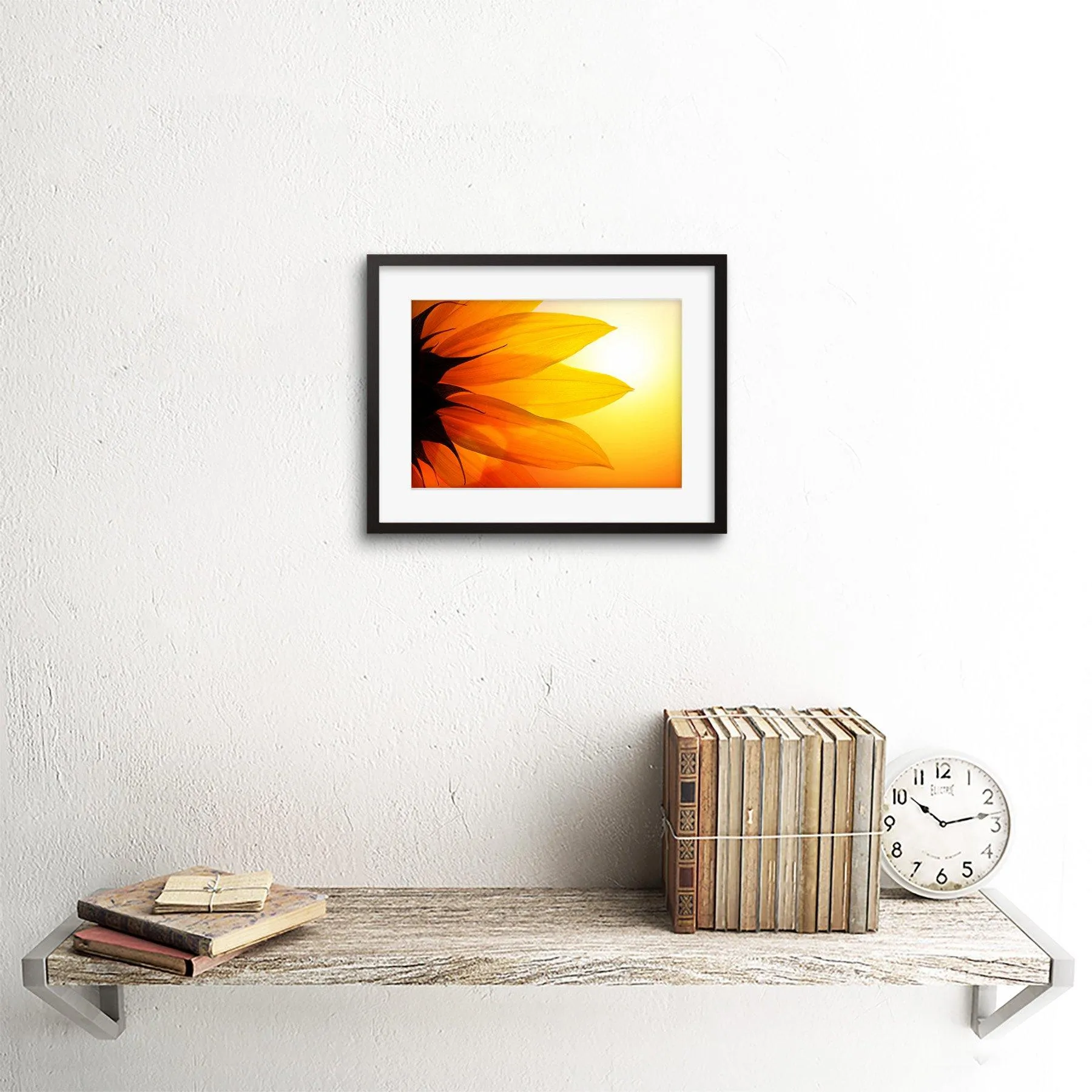 Wall Art & Pictures | Wall Art Print Sunflower Petals Close Up Framed | Artery8