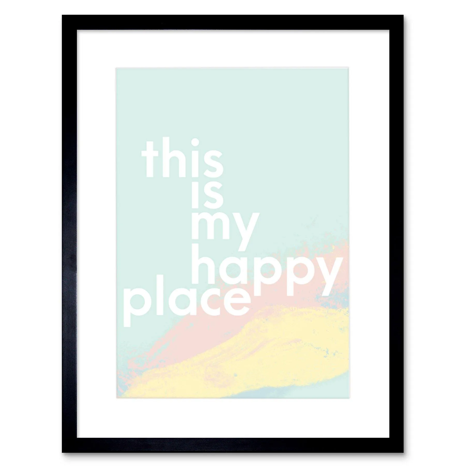 Wall Art & Pictures | Wall Art Print This is My Happy Place Framed | Artery8