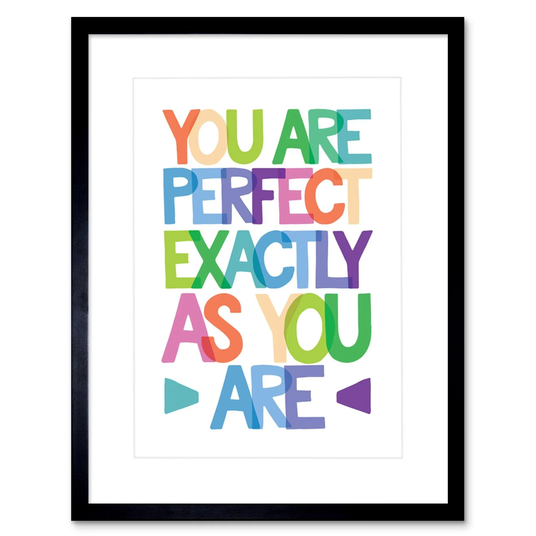 Wall Art & Pictures | Wall Art Print You are Perfect Exactly Framed | Artery8