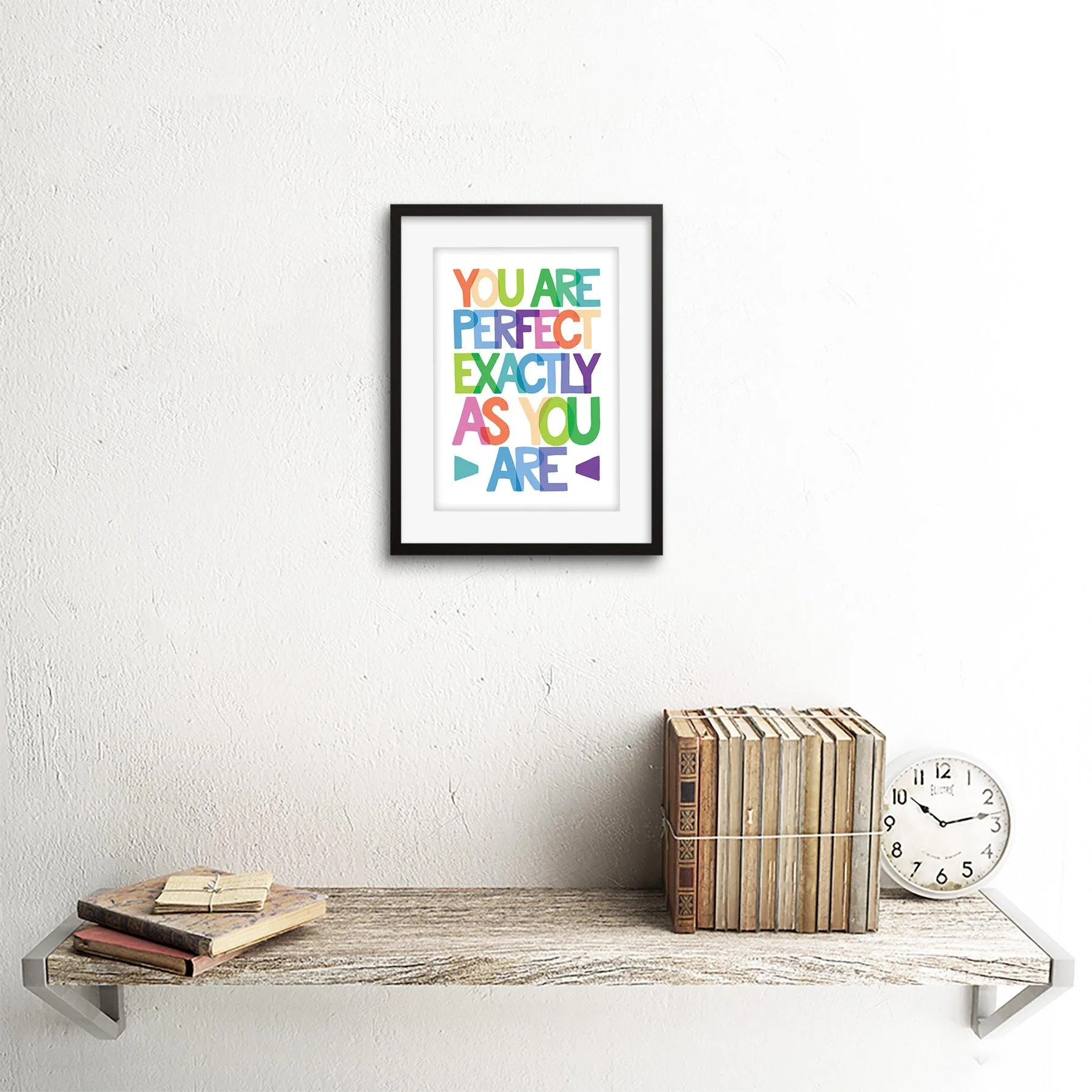 Wall Art & Pictures | Wall Art Print You are Perfect Exactly Framed | Artery8