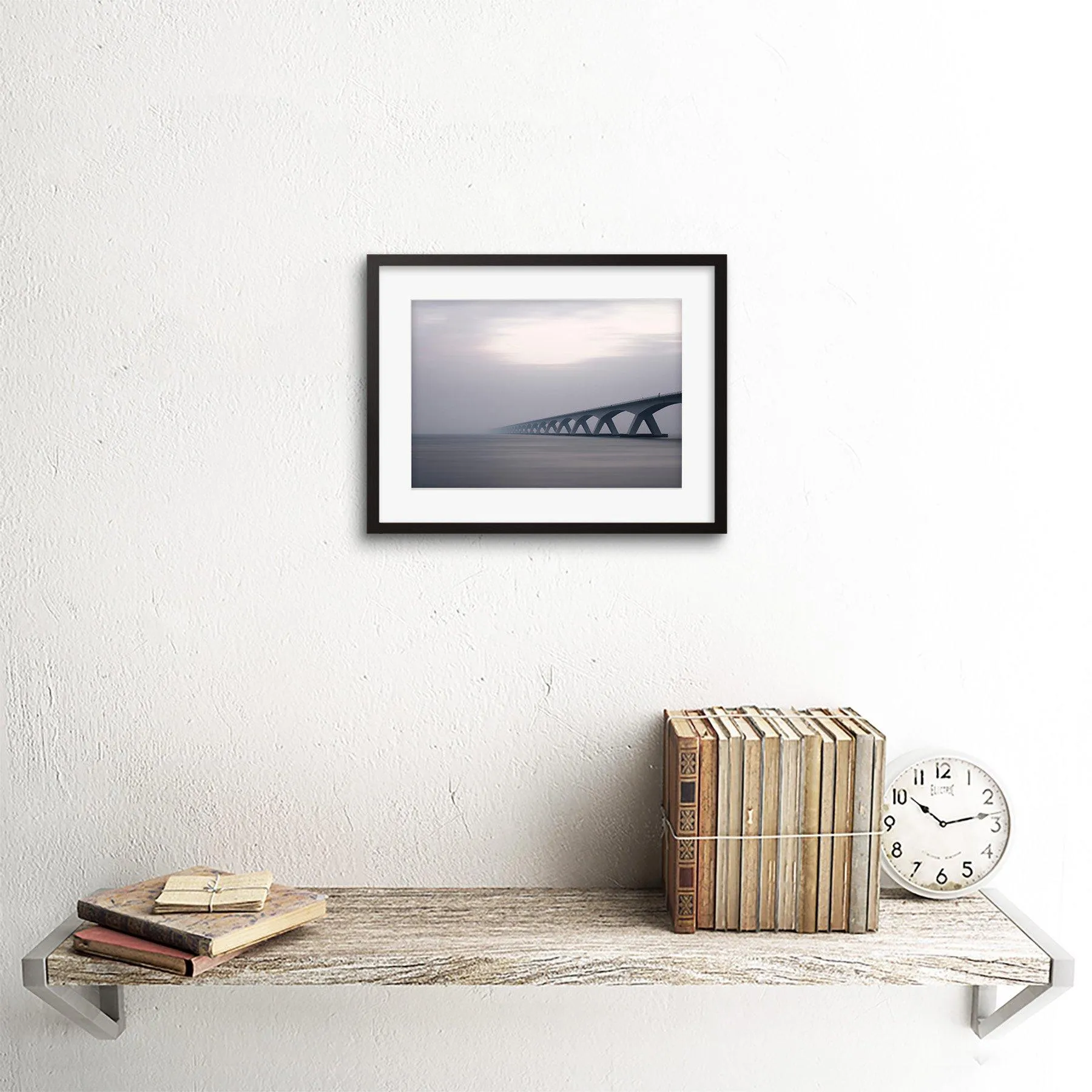 Wall Art & Pictures | Wall Art Print Zeeland Bridge Netherlands Framed | Artery8