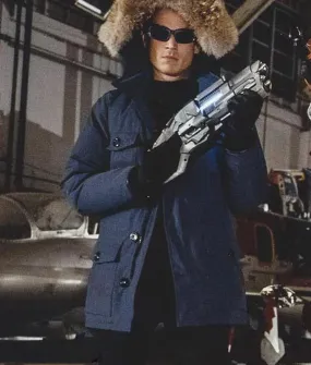 Wentworth Miller Captain Cold Coat - Hooded Coat