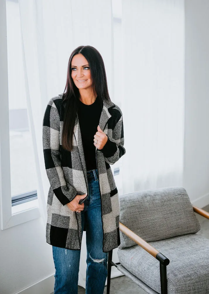 Willa Checkered Cardigan