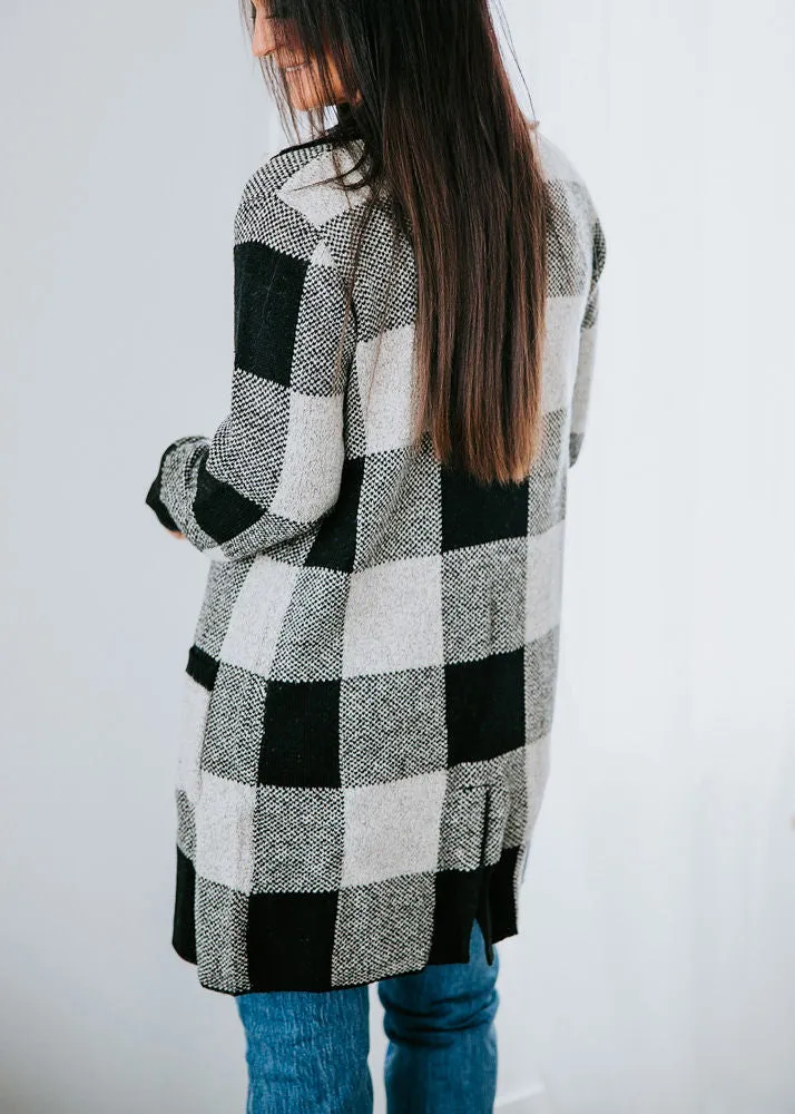 Willa Checkered Cardigan