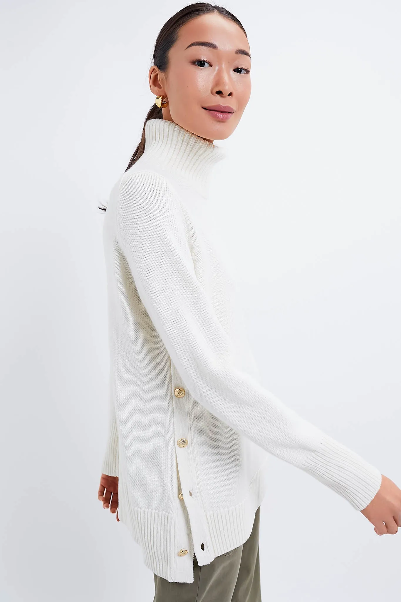 Winter White Sophia Sweater