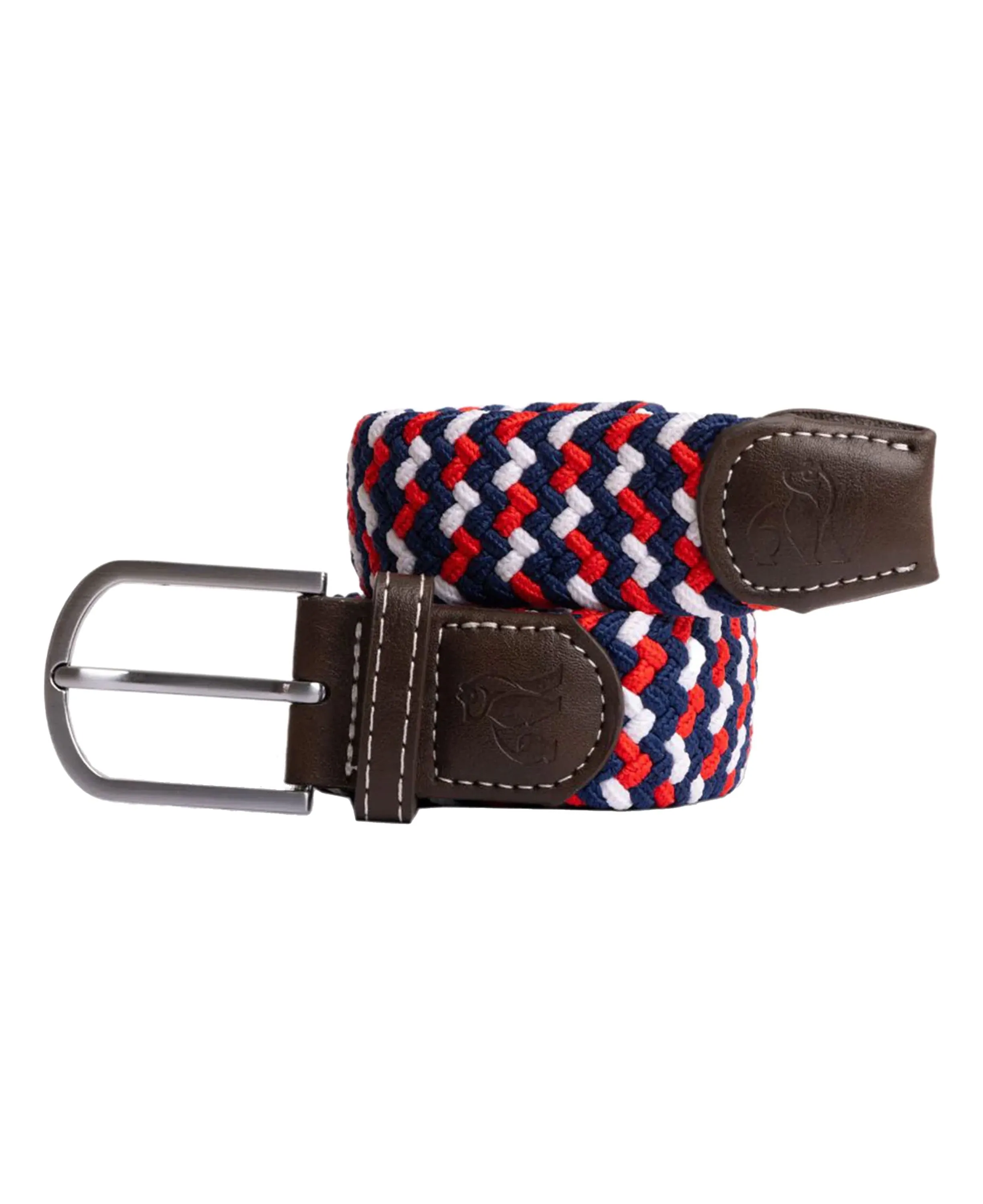 Woven Belt                             Blue/Red/White Zigzag